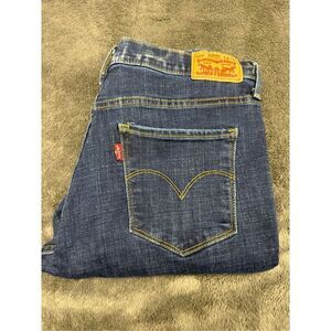 Levi's 311 Shaping Skinny navy blue ripped jeans. Size 30x30.  #rippedjeans